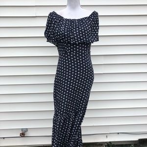 Off the shoulder maxi dress loft brand